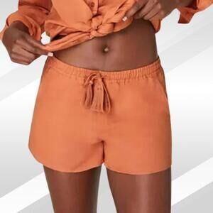 2/$30 Andie The Graciosa Linen Shorts Sunset Size L | Lightweight Summer Style